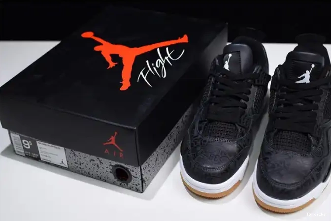 Cheap TBK Laser 4 Retro CI1184-001 Black Jordan Air 0524